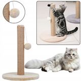 Merkloos / Sans marque Lean Kattenkrabpaal Toren Jasbruin 40 cm