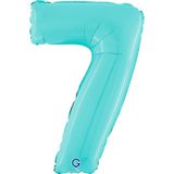 Grabo 26067PB-P Nummer 7 26Loon Single Pack, Lengte-26 Inch, Kleur, Pastel Blauw, One Size