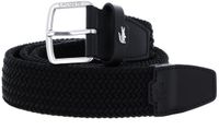 LACOSTE Riem Casual Stretch Woven Belt W90 Noir Zwart