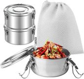 Unyqoos® 3-delige set lunchboxen van roestvrij staal 304