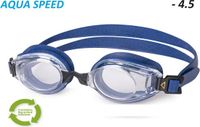 Aqua Speed LUMINA Zwembril op sterkte - heldere glazen negatieve sterkte - 4.5 - met geryclede siliconen