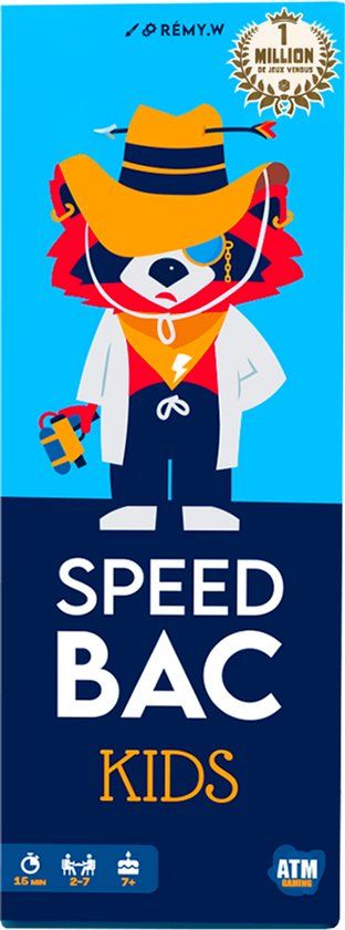 Geronimo Games SPEED BAC KIDS - Partyspel - Frans - 7 jaar
