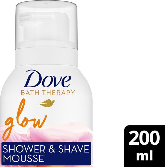 Dove Bath Therapy Douche- & Scheerschuim - Glow - 200 ml