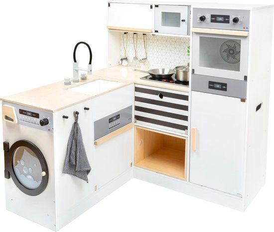 Small Foot - Houten Modulaire Speelkeuken XL Wit - 9dlg.