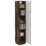 vidaXL Kast Set 2 st Gerookt eiken Bewerkt hout