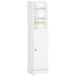 kleankin Armoire de salle de bain Panneau de particules 23x18x100cm Blanc