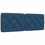VidaXL Hoofdbordkussen 140 cm stof blauw