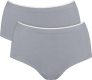 Sloggi Women GO Sense Highwaist (2-pack) - dames slip - grijs