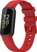 Strap-it Bracelet de montre connectée en silicone - Convient pour Fitbit Inspire 3 - Rouge - Taille L