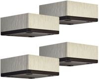 Sotech 4x meubelpoten MOTEL 65 x 65 mm hoogte 25 mm RVS-look