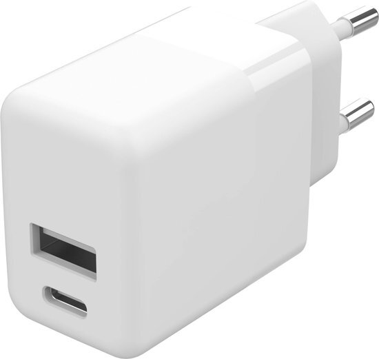 imoshion Charger USB-C & USB-A 20W + Power Delivery - Wit