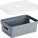 Sunware Opbergbox met transparante deksel - 9 liter - Antraciet