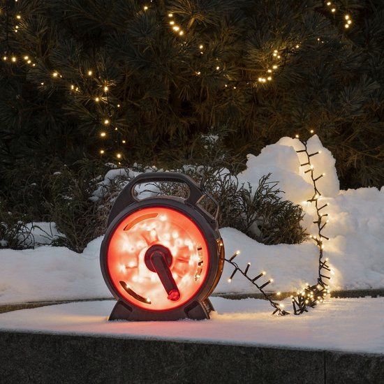 Konstsmide Cluster Lichtsnoer - 800 LEDs - 18 meter - Amber - IP44 - Zwart