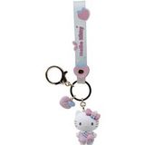 Yume Hello Kitty Yume Peach-figuur Sleutelhanger Willekeurig model