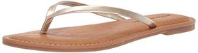 Amazon Essentials Sal vrouwen string sandaal, vrouwen sandaal, Goud, 37.5 EU