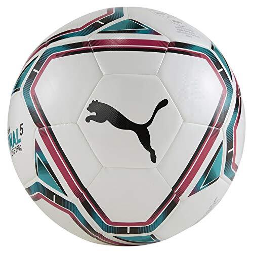 PUMA TeamFINAL 21 Lite Ball 290 g voetbal, wit-roze, rood-oceaan, diepte-zwart, 5