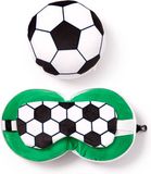 Reiskussen Relaxeazzz Plüsch Fußball Reisekissen & Schlafmaske