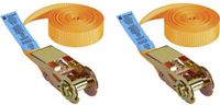 TOOLCRAFT TO-10246098 Ratelspanband 6m x 25mm 350 daN Kleurloos