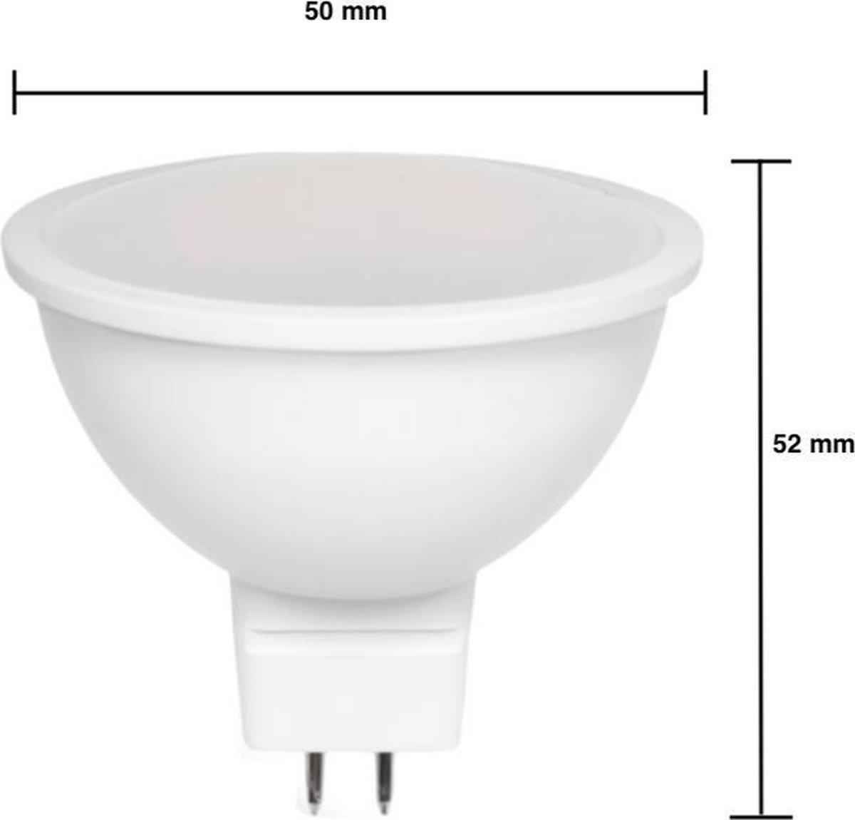 SpectrumLED LED spot GU5.3 - MR16 LED - 4W vervangt 25W - 3000K warm wit licht