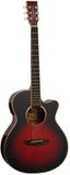 Tanglewood Winterleaf E AVB Super Folk Cutaway Massief Bovenblad Elektro-Akoestische Gitaar Autumn Vintage Burst Hoogglans