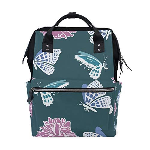 MONTOJ Vlinder Schilderij Canvas Rugzak Reizen Campus Rugzak - 5601224250216