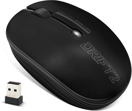 ADVANCE Drift 2 Muis Kantoor Ambidextrous RF Draadloos 1600 DPI Zwart