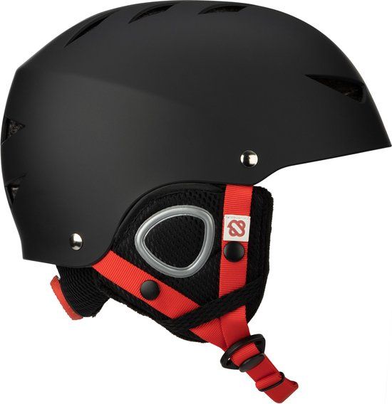 Nijdam Schaatshelm Padded - Frost Fyre - Verstelbaar - Maat L - Zwart