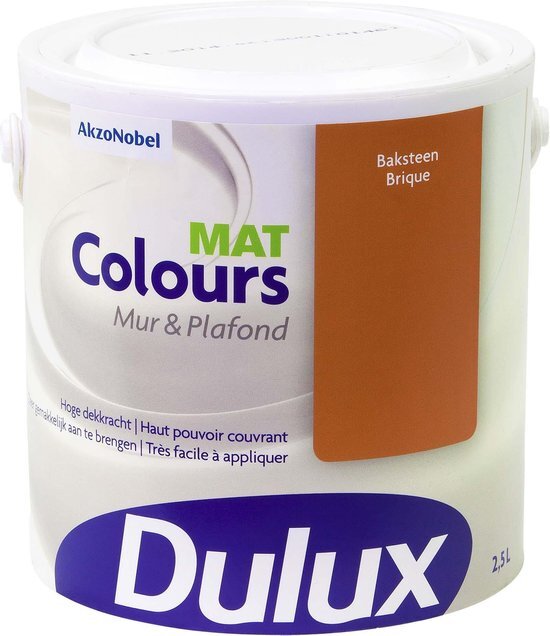 DULUX Colours Mur & Plafond Mat Baksteen 2,5L