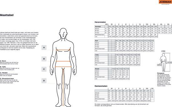 Jobman 2322 Werkbroek Holsterpockets - Navy/Zwart - Maat 42 - Lang