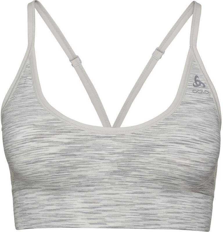 ODLO Padded Seamless Soft 2.0 Sport BH Dames, light grey melange