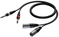 Procab Basic 2x XLR m - 2x Jack 1 5 meter