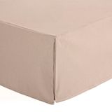 Bankhoes 180 x 190/200 cm, lattenbodem overtrek 180 cm, kleur bruin