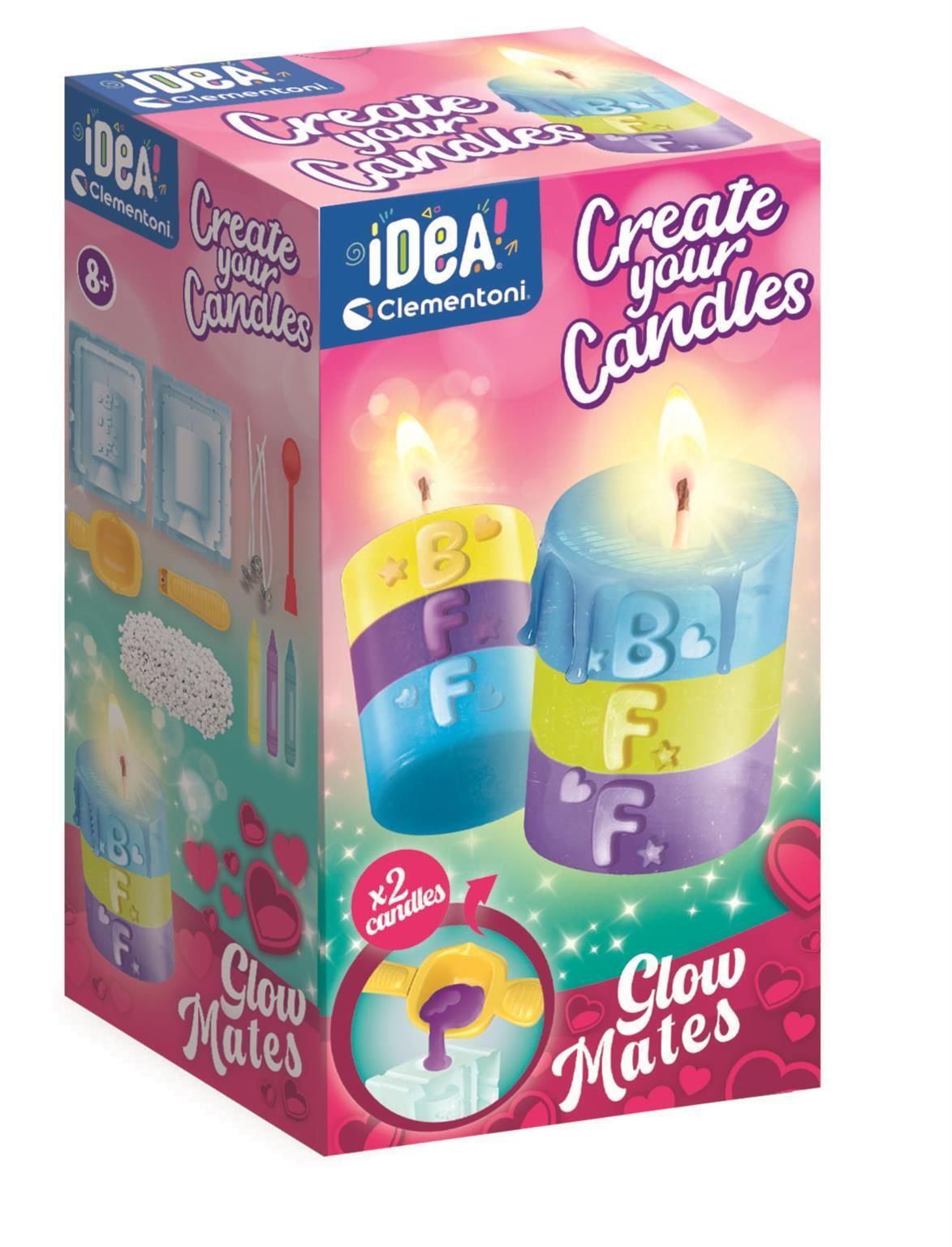 Clementoni Create Your Candles Glow Mates - Kaarsen Maken Hobbypakket