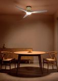 Create WIND CALM CUSTOM RATTAN Plafondventilator - Ø132cm - Salie rotan, Wit