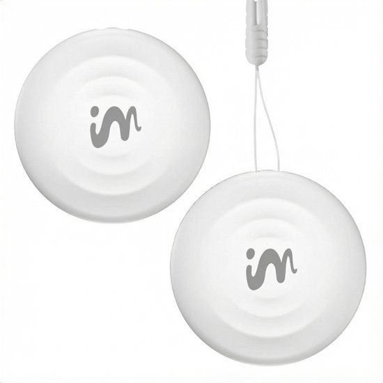 imoshion Mini Tag - Bluetooth Tracker Geschikt voor iOS Find My / Zoek Mijn - Tracker Hond / Kat - 2 pack - Wit
