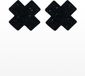 Taboom Nipple X Covers - Bondage / SM Pasties Zwart