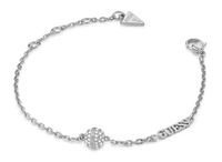 GUESS Calypso Crystals Bead Bracelet Rhodium zilverkleurig