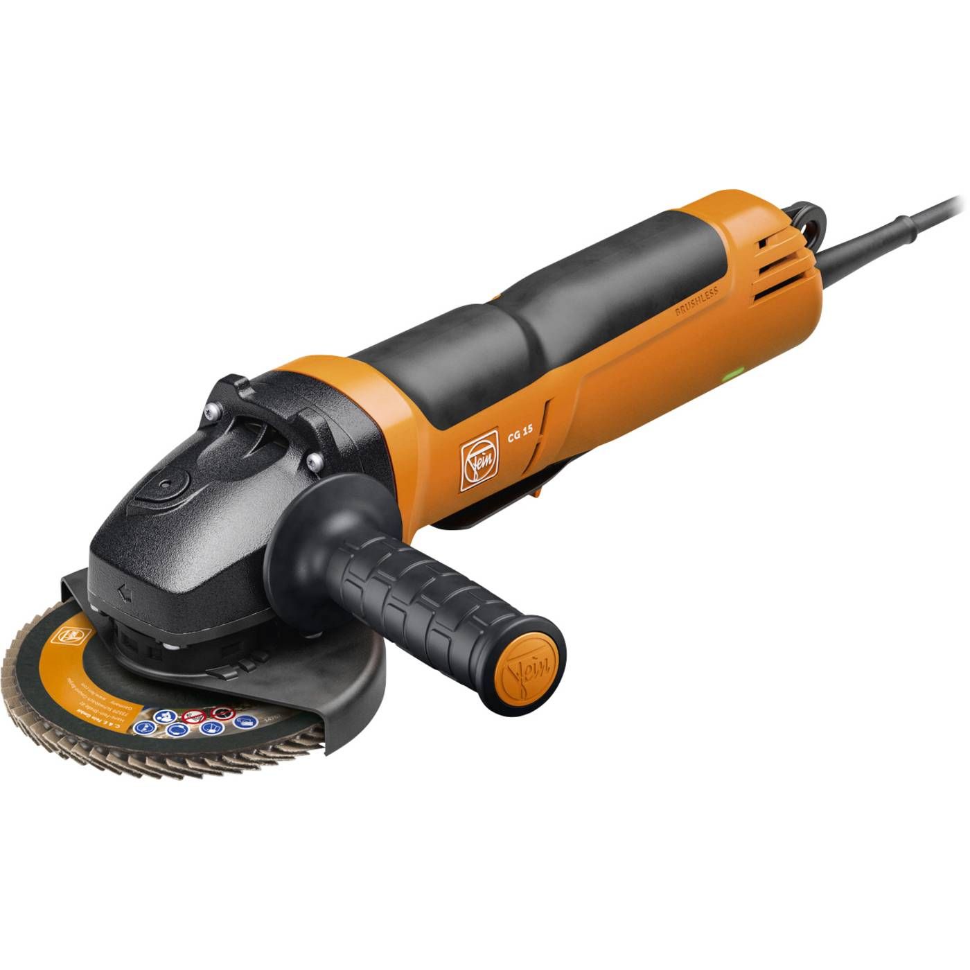 FEIN CG 15-125 BLP Inox borstelloze compacte haakse slijper Ø 125 mm I 1500 W
