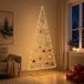 vidaXL Metalen kerstboom met ronde standaard KUOPIO 210 cm Staal Goud