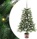 vidaXL Kerstboom met 150 LED met standaard Groen 90 cm PE
