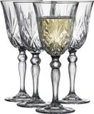 Lyngby Glas Melodia kristal wijnglazen witte wijn - 210 ml - set van 4