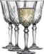 Lyngby Glas Melodia kristal wijnglazen witte wijn - 210 ml - set van 4