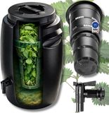 Famanu - Cuve de compostage pour engrais liquide - Idéal pour la fabrication d'engrais - Plastique durable - Noir 1 pièce