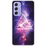 Samsung Rubberen siliconen hoesje compatibel met Galaxy A54 5G Infinite Triangle