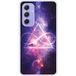 Samsung Rubberen siliconen hoesje compatibel met Galaxy A54 5G Infinite Triangle