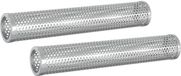 vidaXL Conduit de fumée - 2 pièces - Ø 5 x 30 cm - Acier inoxydable 304 - argent