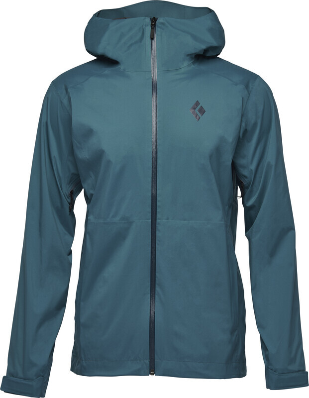 Black Diamond Black Diamond Stormline Stretch Regenjas Heren, petrol L 2023 Trekking- & Wandeljassen