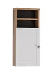 Schildmeyer Highboard Jesper 155982, ambachtelijk eiken/mat wit, 30,3 x 25,4 x 70 cm