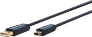 Clicktronic USB 2.0 naar USB Mini B - professioneel - 0,5 meter