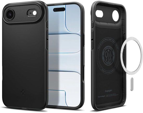 Spigen Thin Fit MagFit Hoesje Geschikt voor Apple iPhone Air - Zwart
